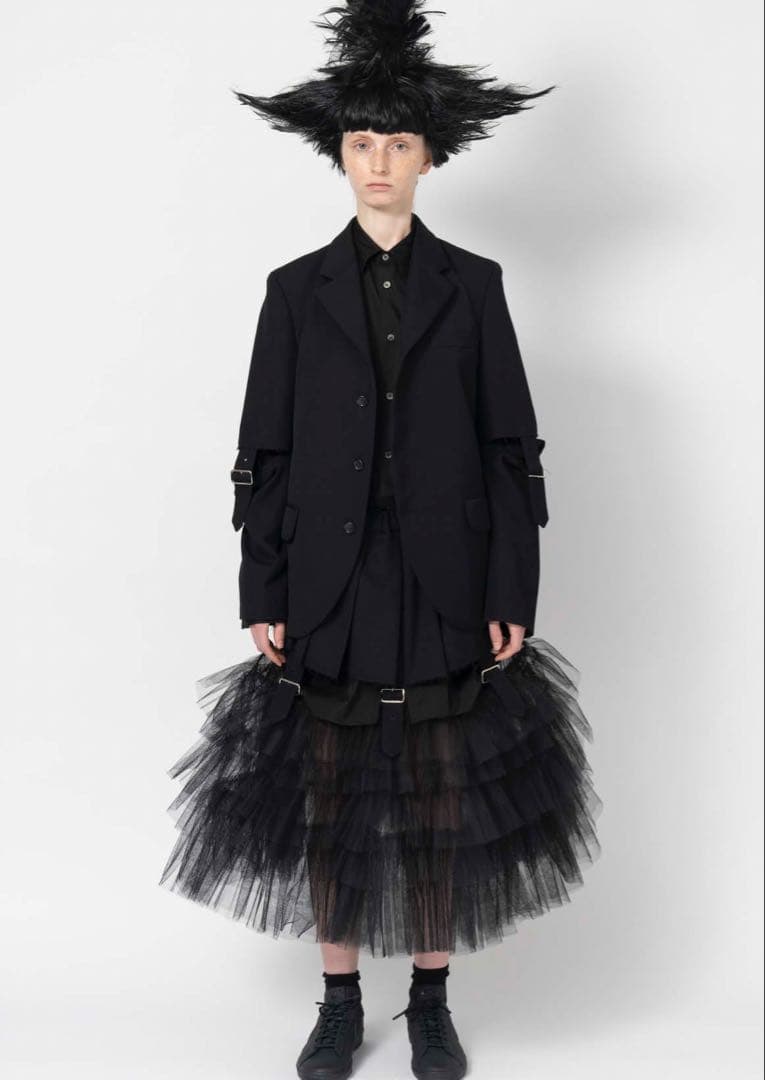 【BLACK COMME des GARCONS】チュール ドッキング スカート