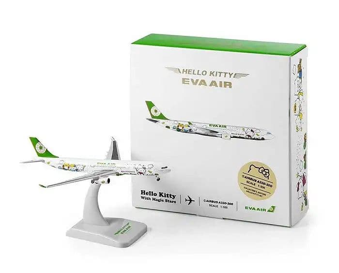 EVA AIR ハローキティ航空機モデル３種セット