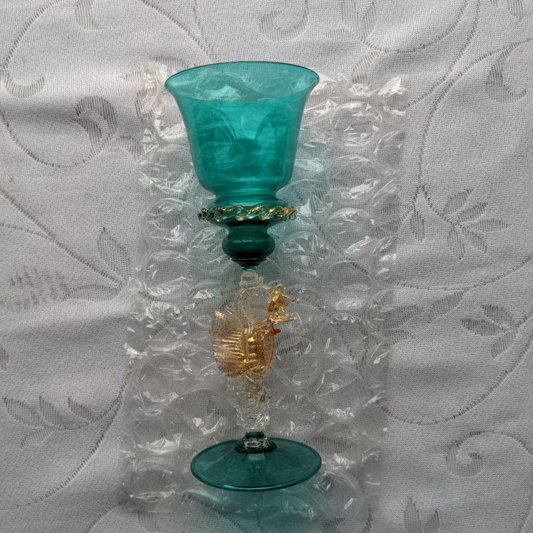 希少ヴィンテージ品　ベネツィアグラス　タツノオトシゴ　未使用品