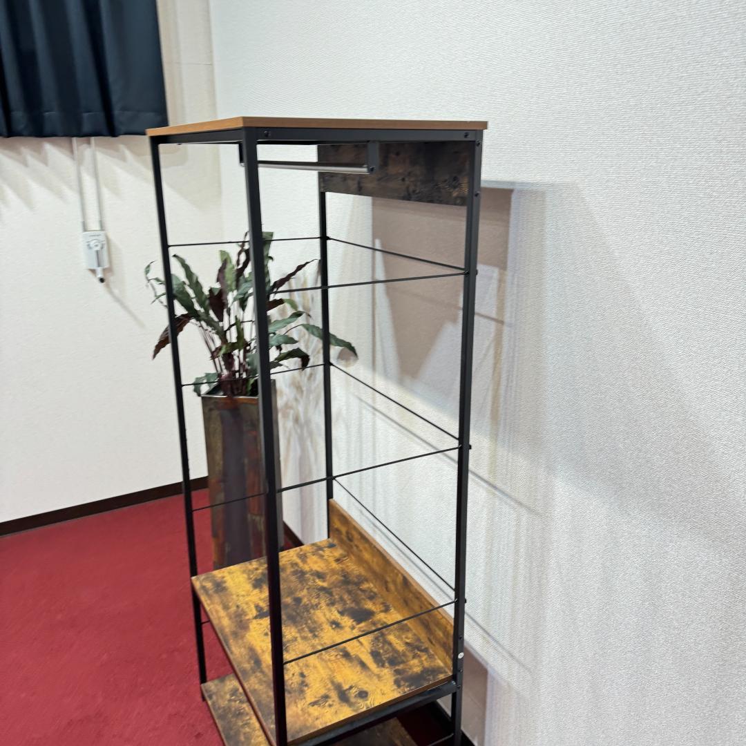 東京23区送料無料　モデルハウス展示品　ニトリ　ハンガーラック　Nステイン