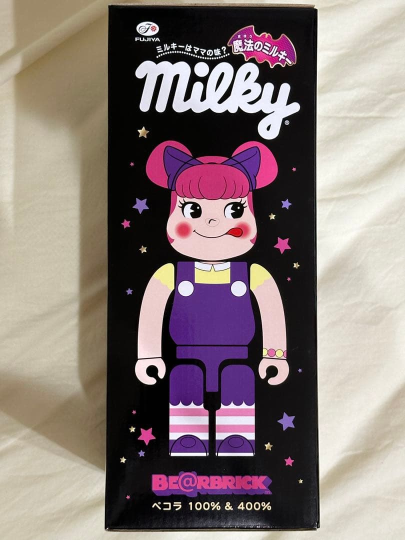 最終価格 ベアブリック ぺコラちゃん 100%&400% ペコちゃん 不二家