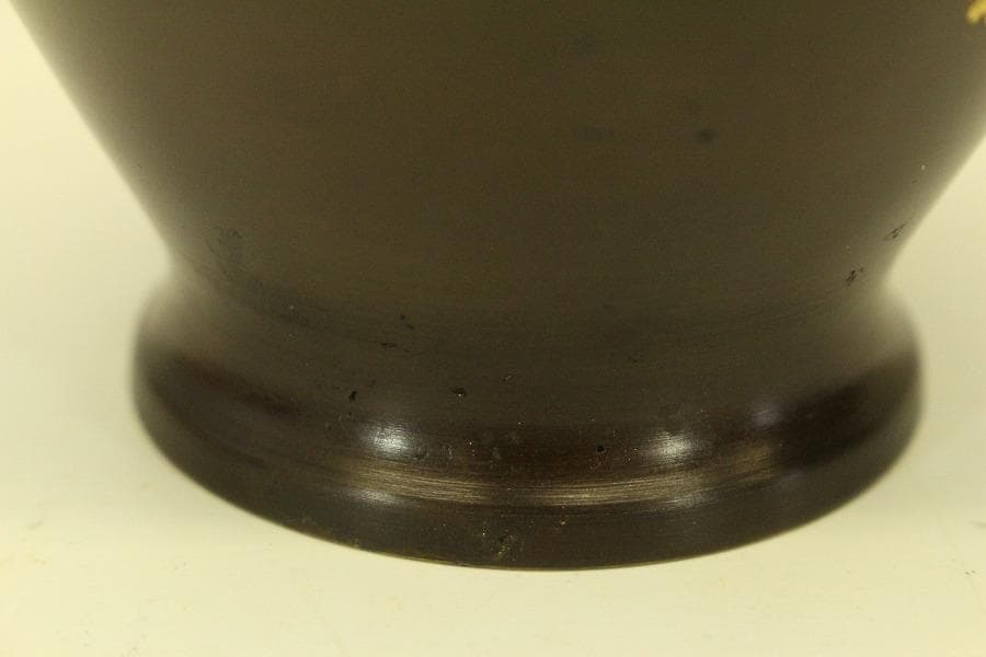 青銅宣徳 壷 共箱 未使用 美品(ZE427)