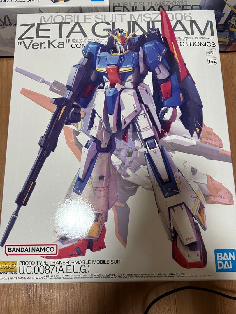 MG　ゼータ、強化型ダブル、νガンダムver.ka