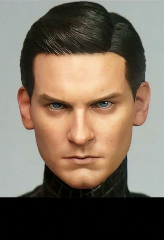早い者勝ち1/6ヘッド スパイダーマン3ブラックコスチューム版 hottoys