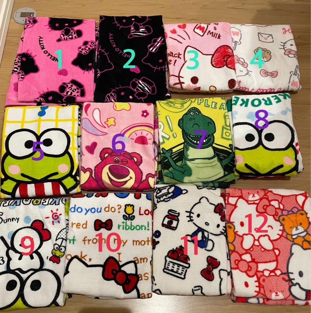 サンリオ ハローキティ けろっぴ ロッツォ タオル まとめ売り 12枚セット