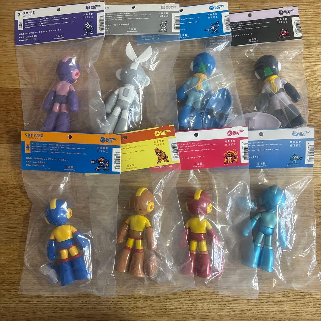 【新年特価】SOFVIPS ロックマン ソフビフィギュア 8体セット【値下げ中】