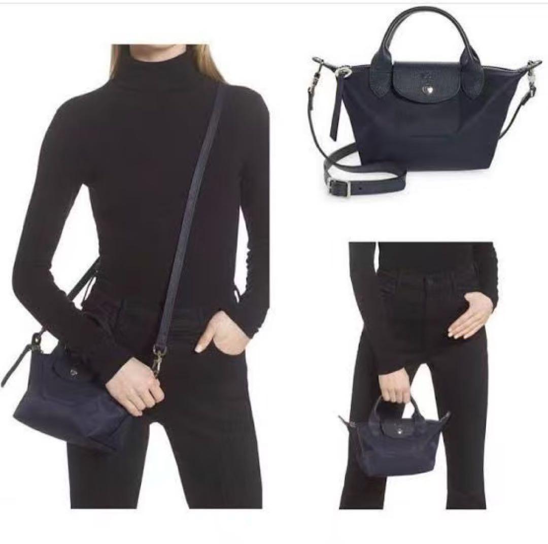 【新品】LONGCHAMP プリアージュ・ネオXS 斜め掛け定番ブラック