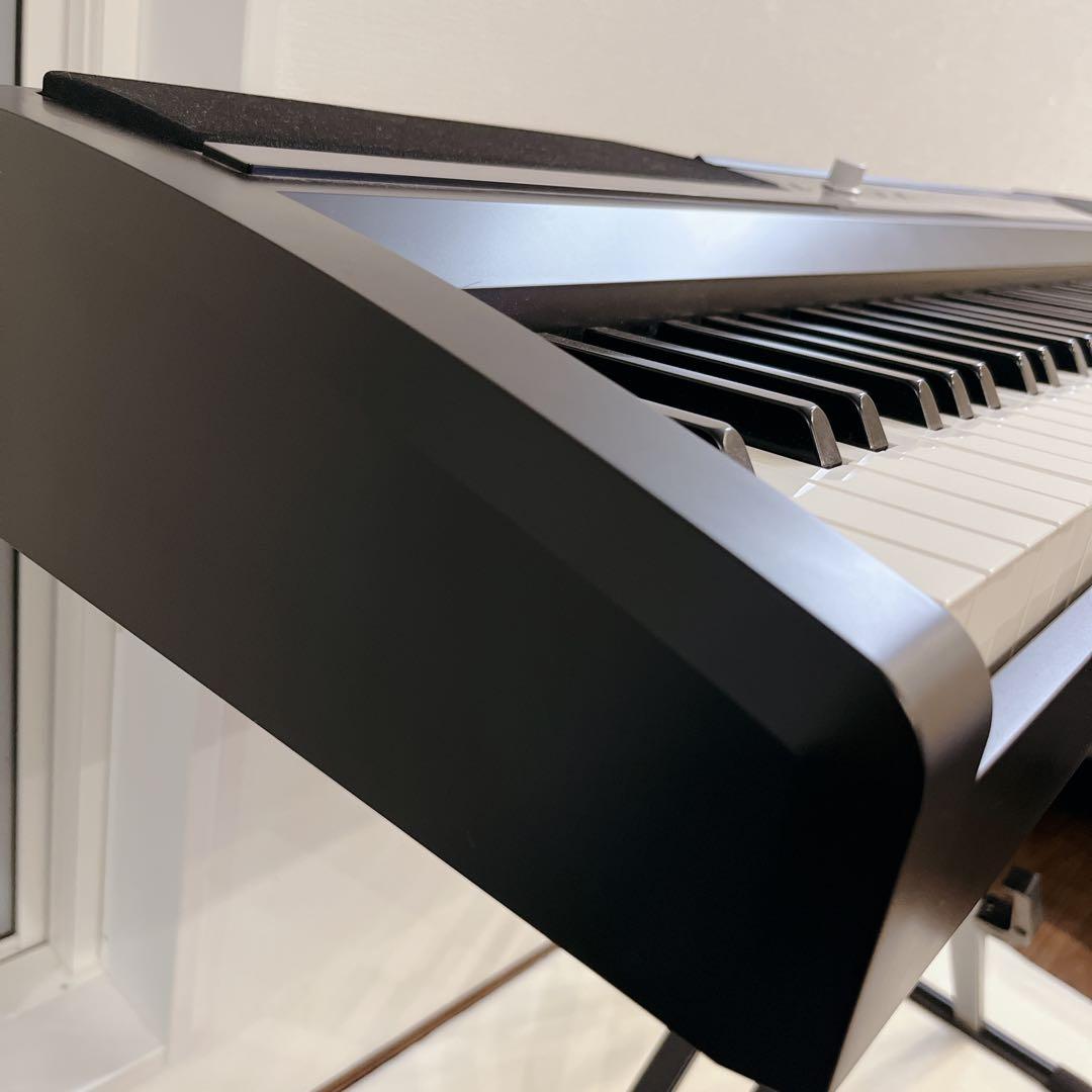 電子ピアノ KORG 88鍵 黒 スタンド付き 黒折りたたみ SP-170S