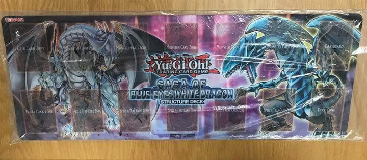 遊戯王 公式 ハーフ プレイマット 青眼龍轟臨