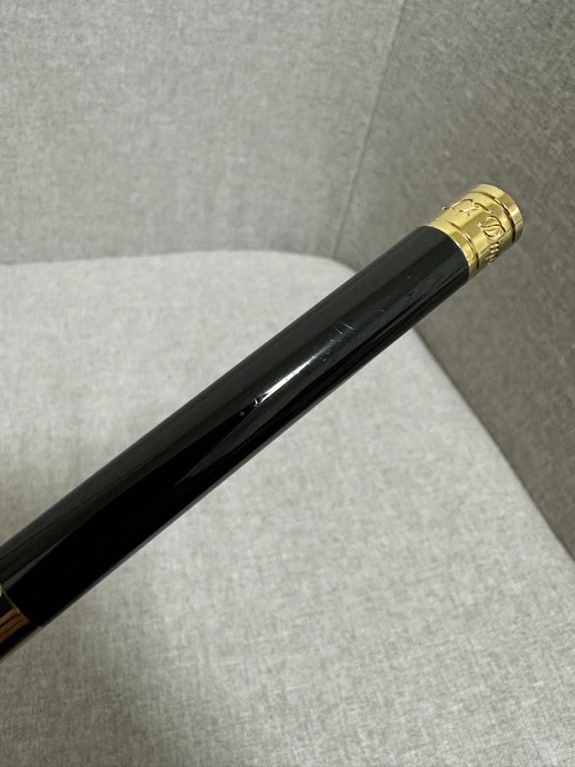 【S.T.Dupont】 D・イニシャル ボールペン ブラック・ゴールド