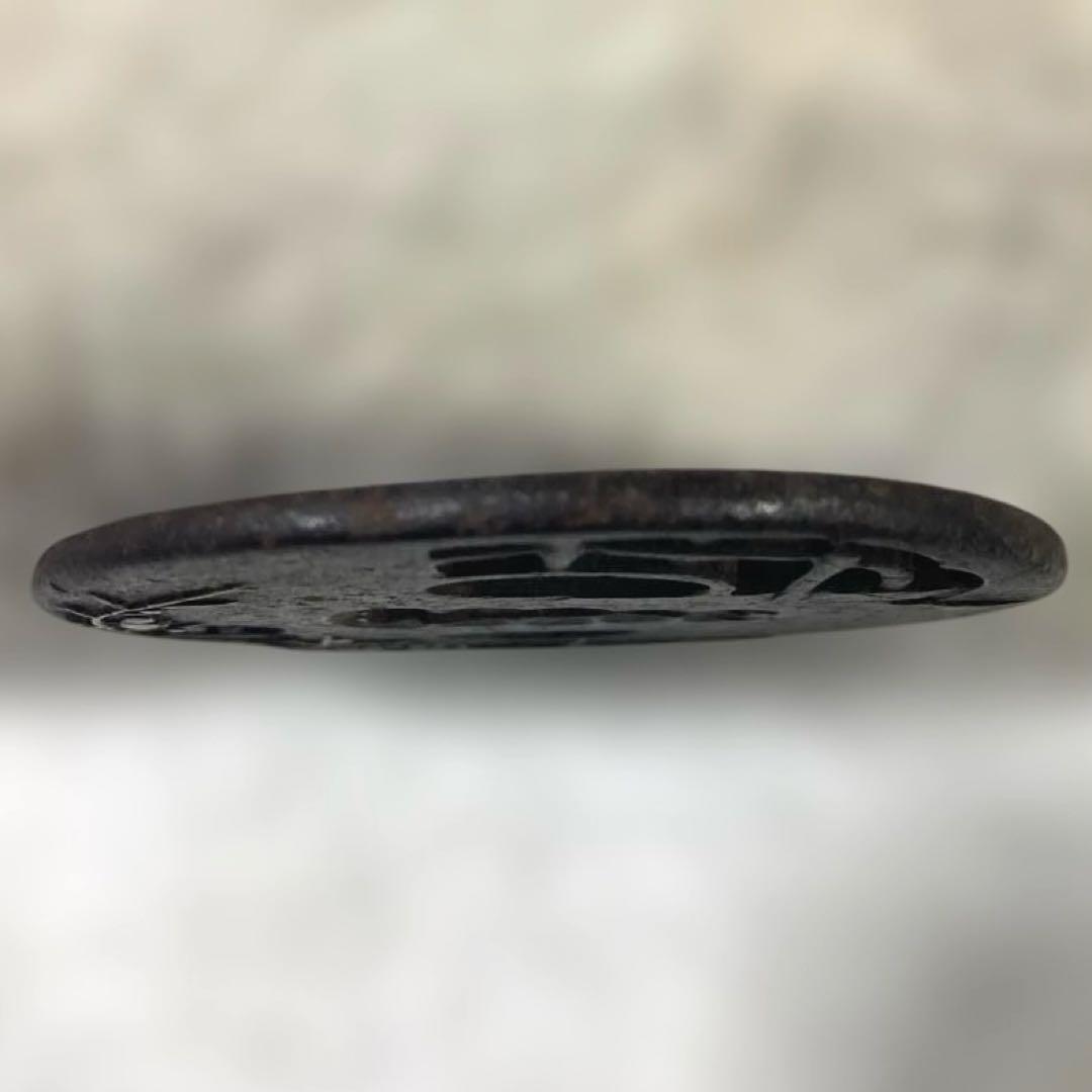 B-23 鍔　透かし彫り　金銀象嵌　武具　刀装具　アンティーク　美術品　工芸品