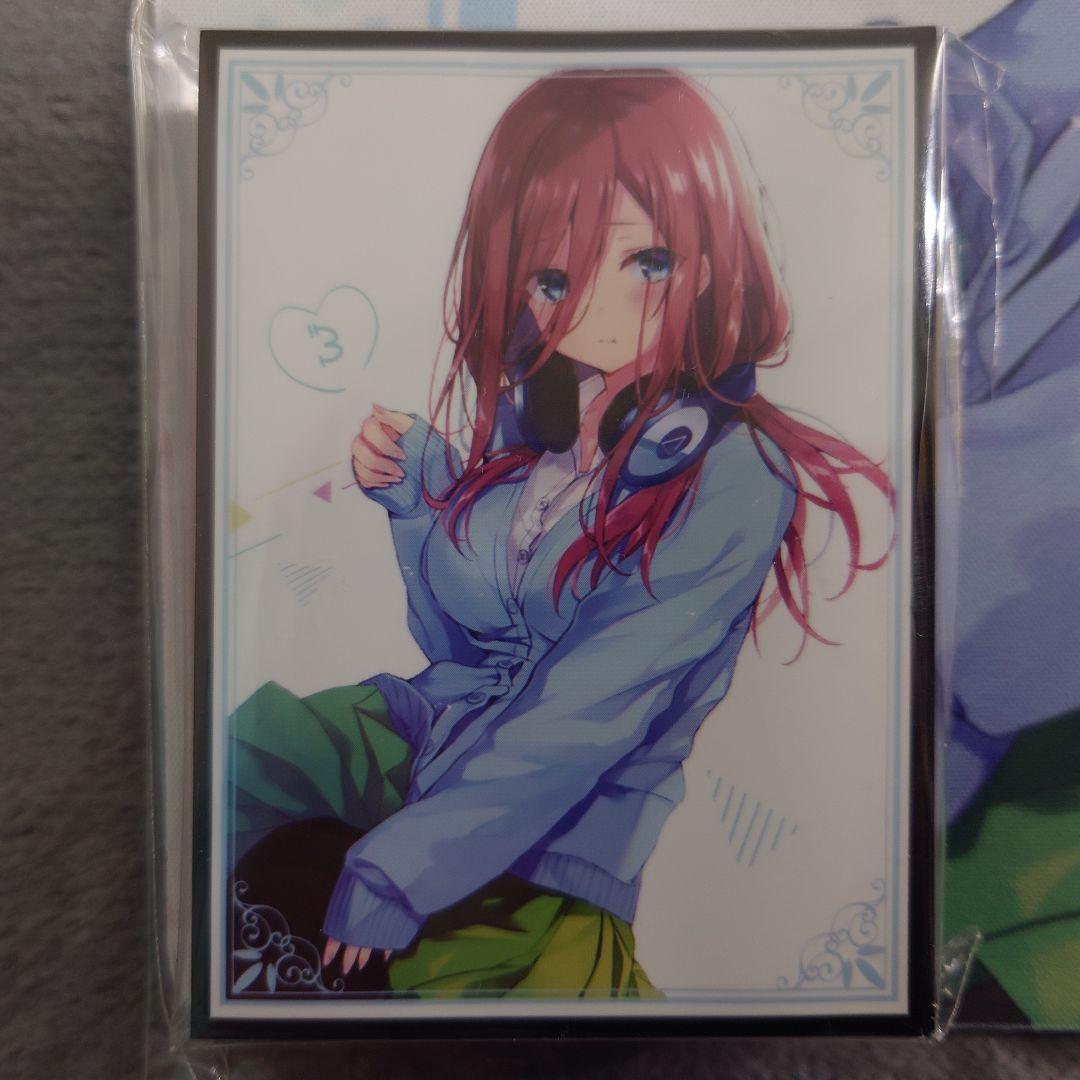 α2 五等分の花嫁 ヘッドホン&制服 中野三玖 スリーブ&プレイマット