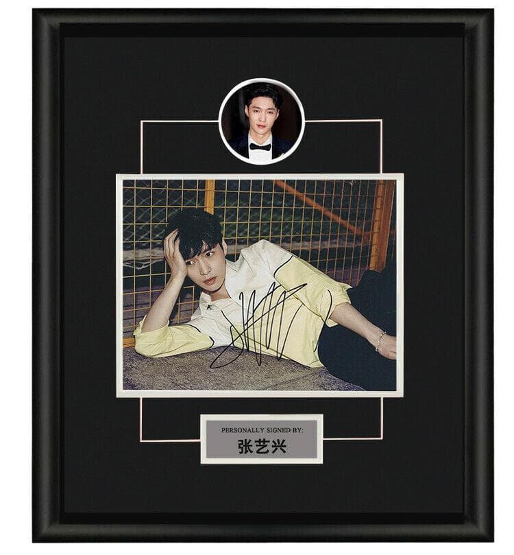 直筆サイン入り写真 張藝興 レイ 歌手 EXO/フレーム別/SA鑑定済