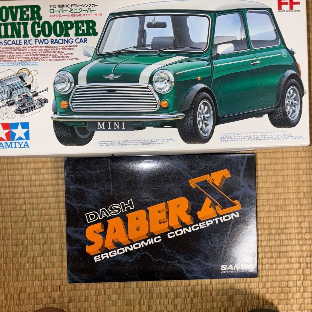タミヤ RCカー ローバー ミニクーパー 1/10&プロポ三和ダッシュセイバー