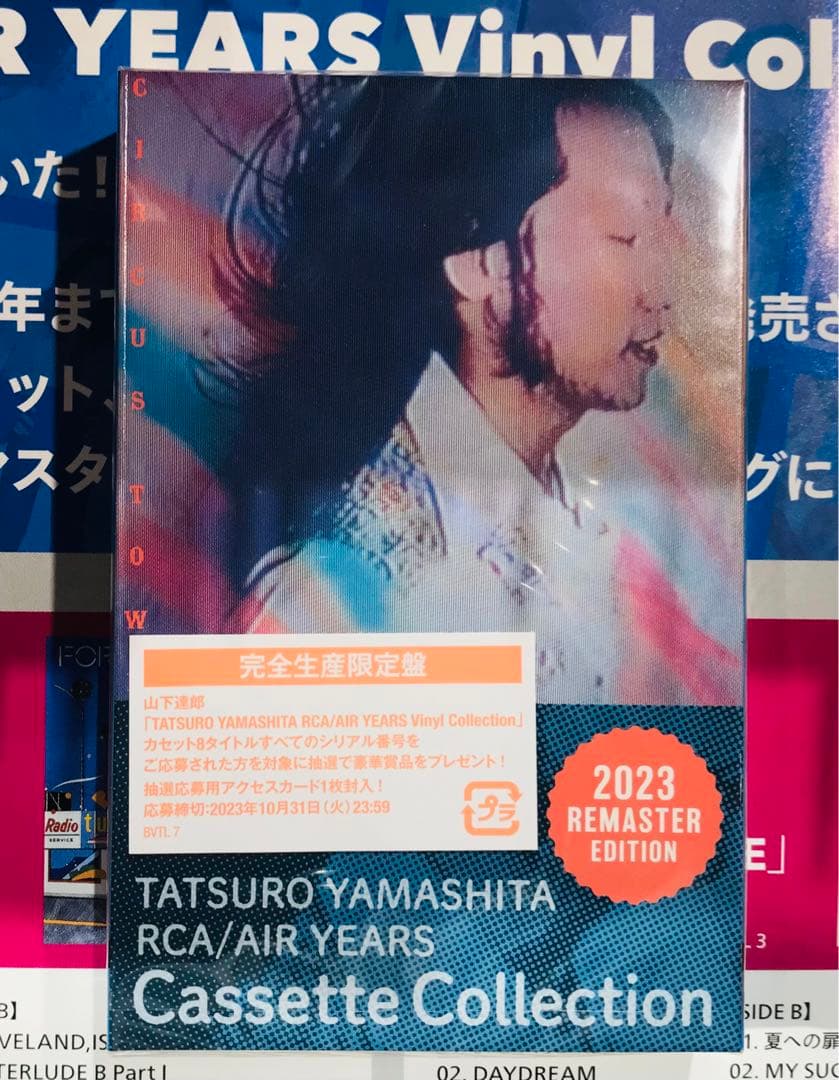 山下達郎　LP BOXイラスト入りカセット収納ケース　全8タイトル付！　稀少！！