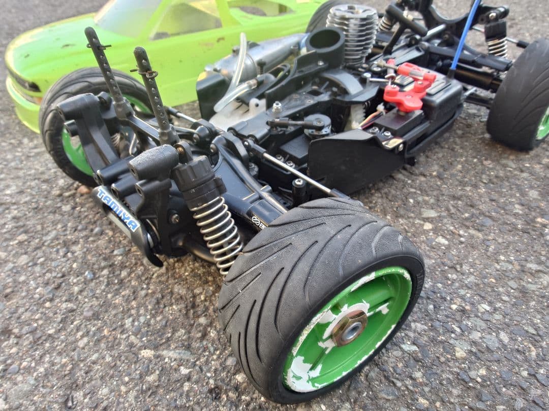 1/10タミヤ4WDエンジンバギー即走行可