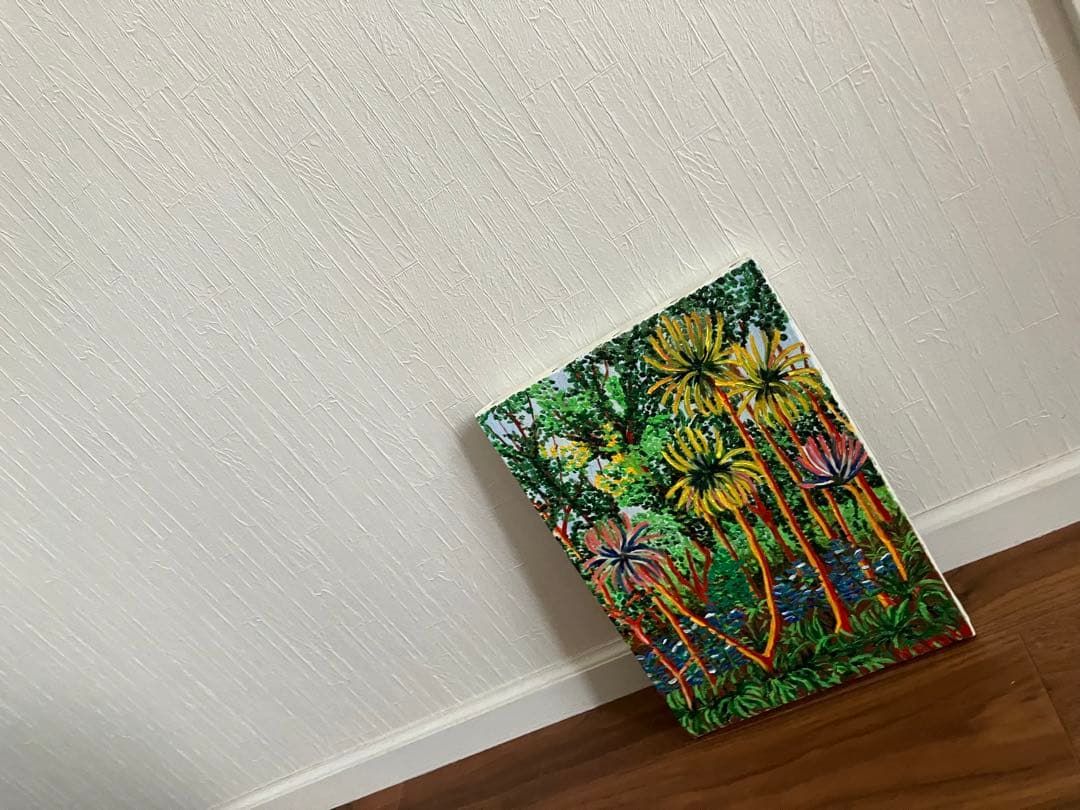絵画　油絵　風景画　ジャングル　F4