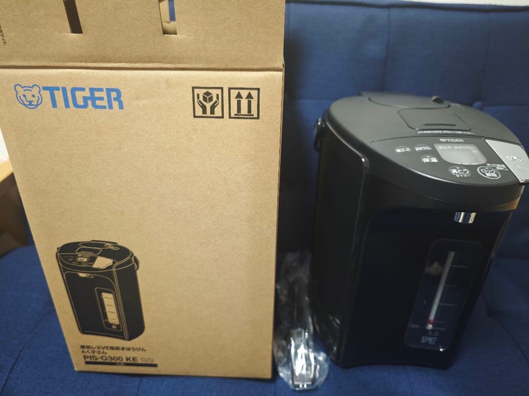 【新品未開封】TIGER とく子さん PIS-G300 3L 蒸気レス電気ポット