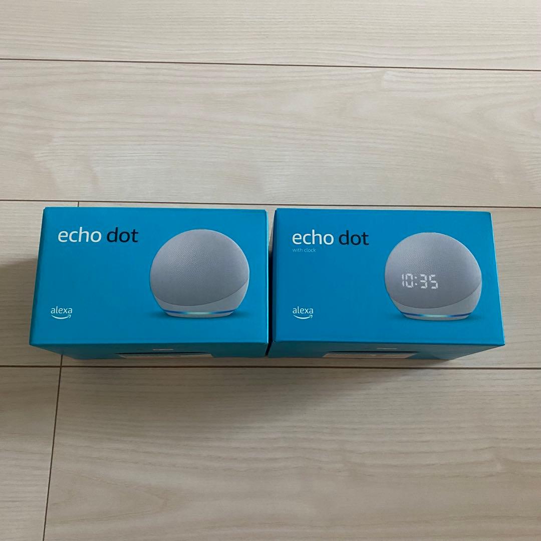 Echo Dot (エコードット) 第4世代 時計付き 2個セット
