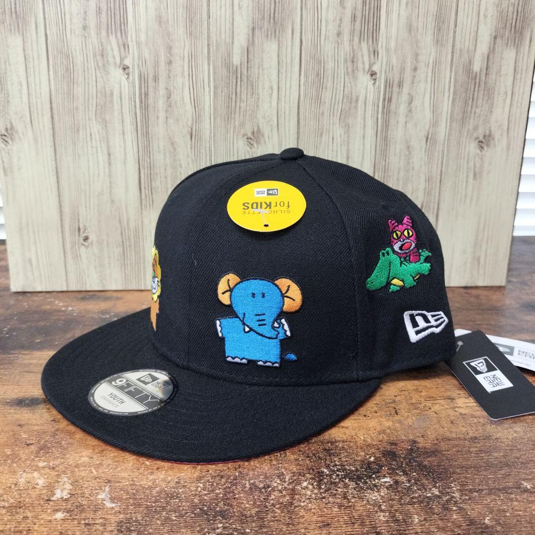 キッズ Youth 9FIFTY たべっ子どうぶつ オールオーバー ブラック