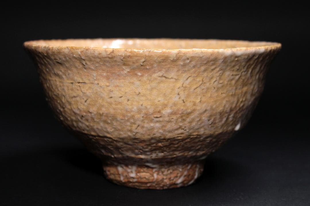 九世 坂高麗左衛門 作 萩焼 井戸茶碗 東大寺管長 清水公照 箱書 共箱