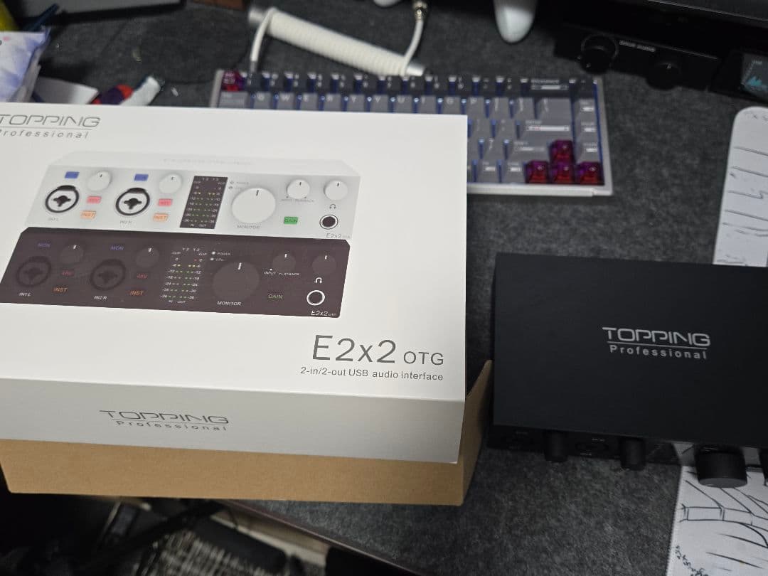 DTM・DAW topping e2x2 otg