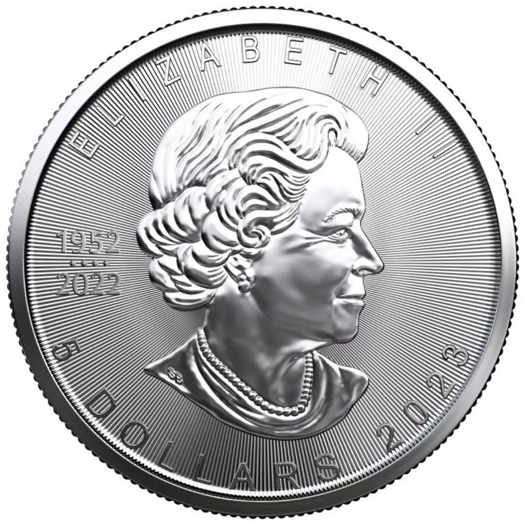 【世界100枚限定】 カナダ メイプルリーフ 銀貨 カラー マシーンスケルトン