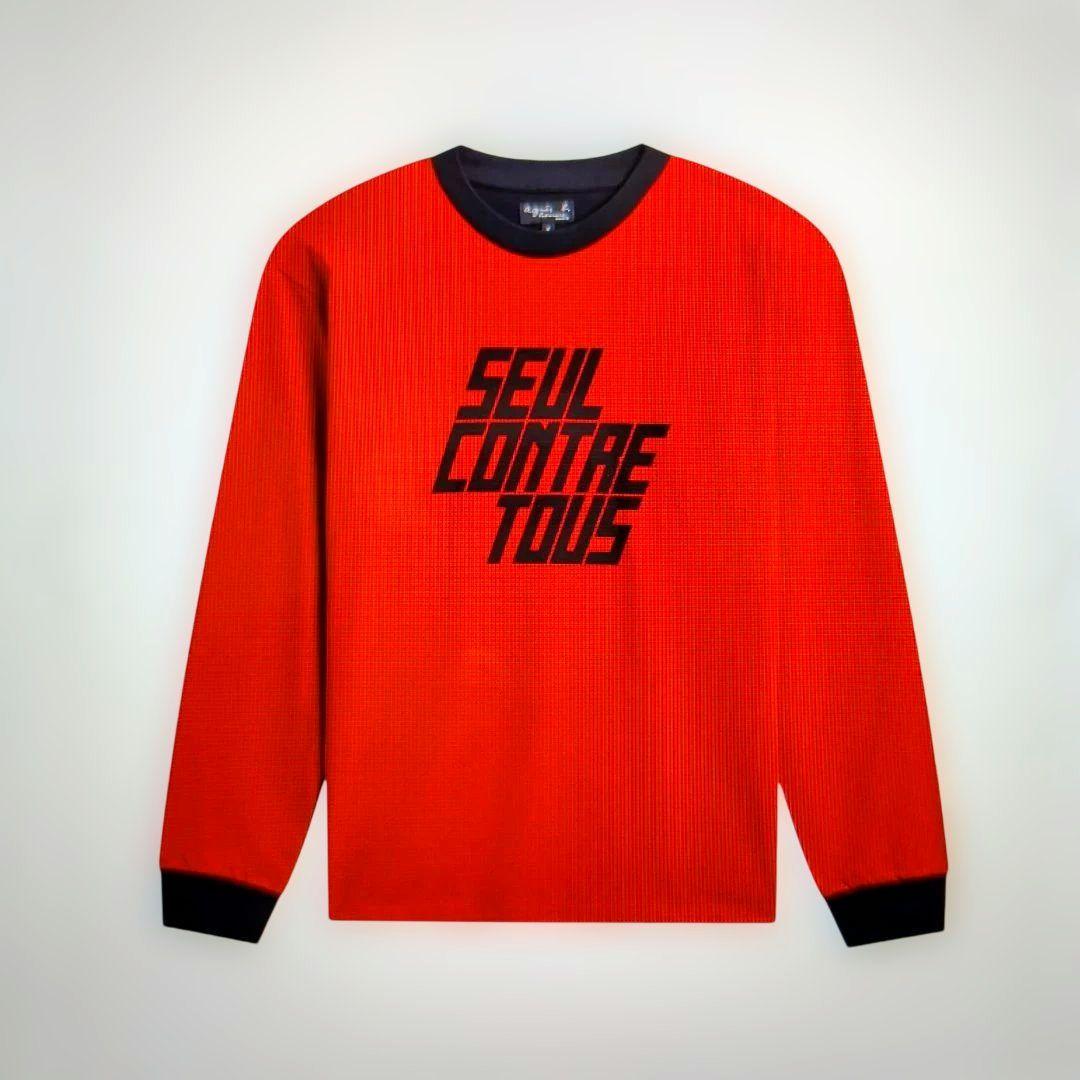 新品未使用 アニエスベー ロンT 長袖Tシヤツ カットソー クルーネック レッド