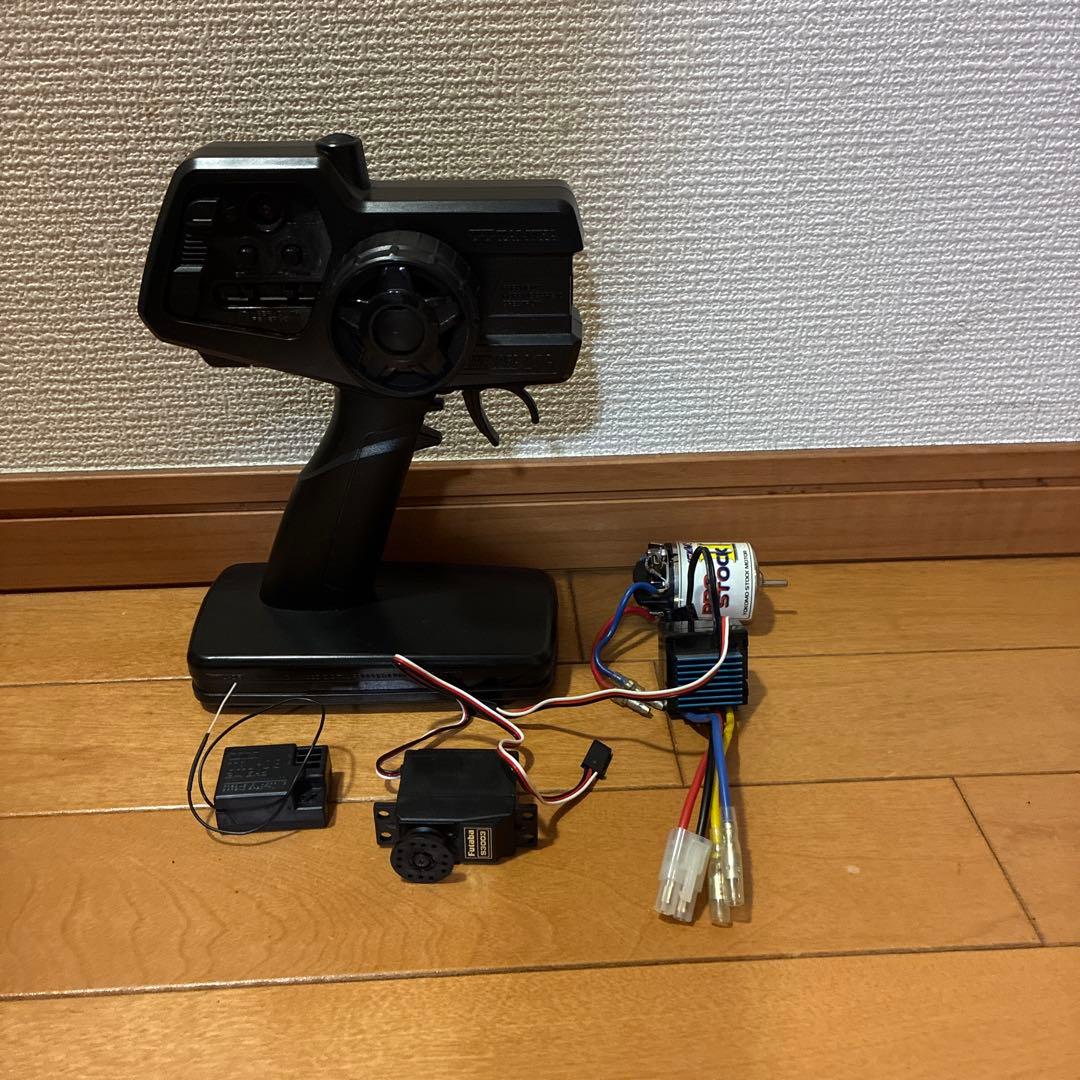 タミヤ　ファインスペック　ラジコン送信機と受信機、ESC、サーボ、モーターセット