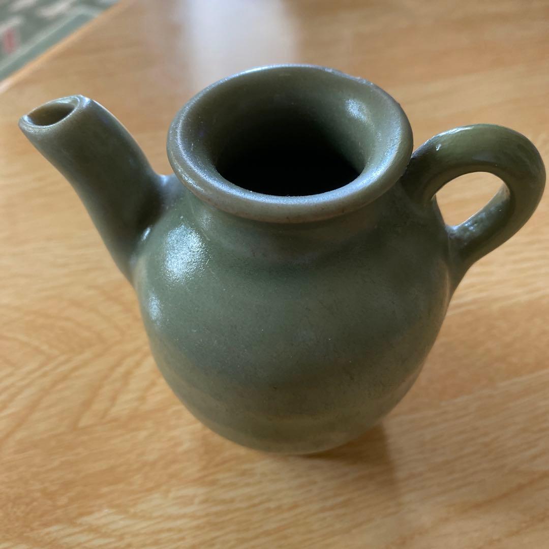 龍泉窯　青磁　水注　明代　完品