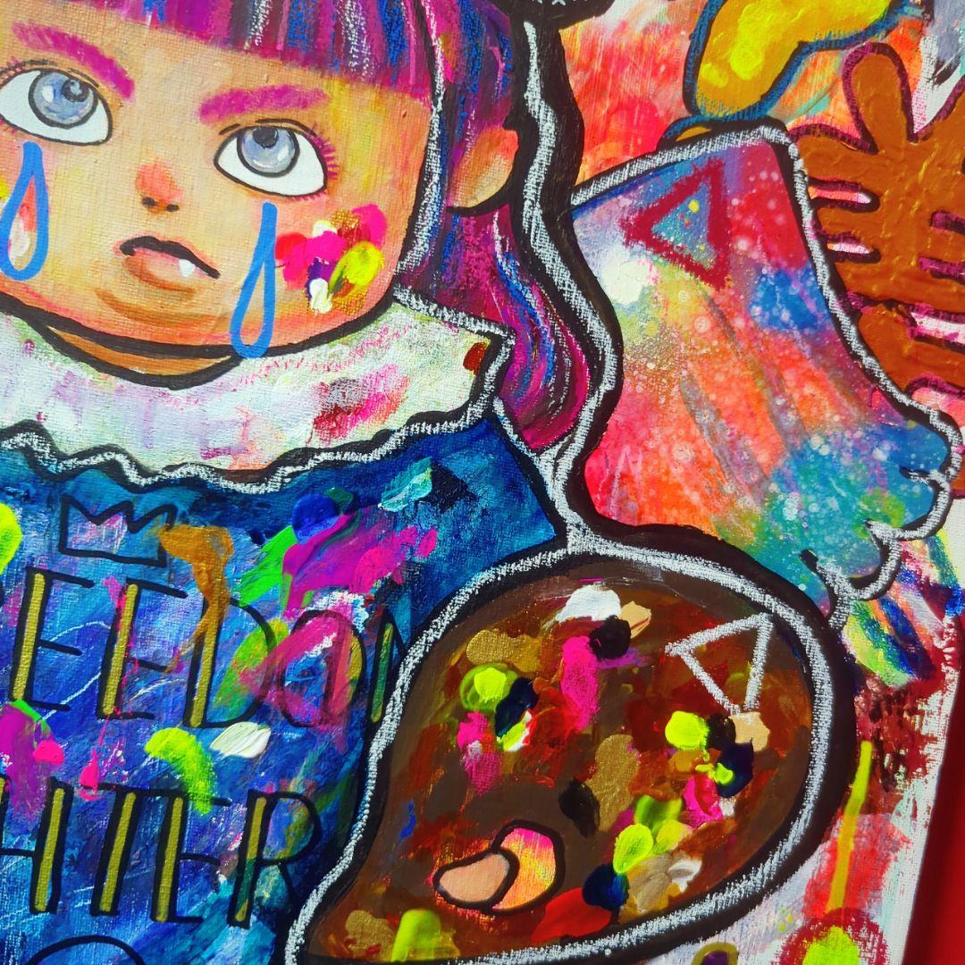 【1点物イラストアートSALE】アートって何？【F10号】