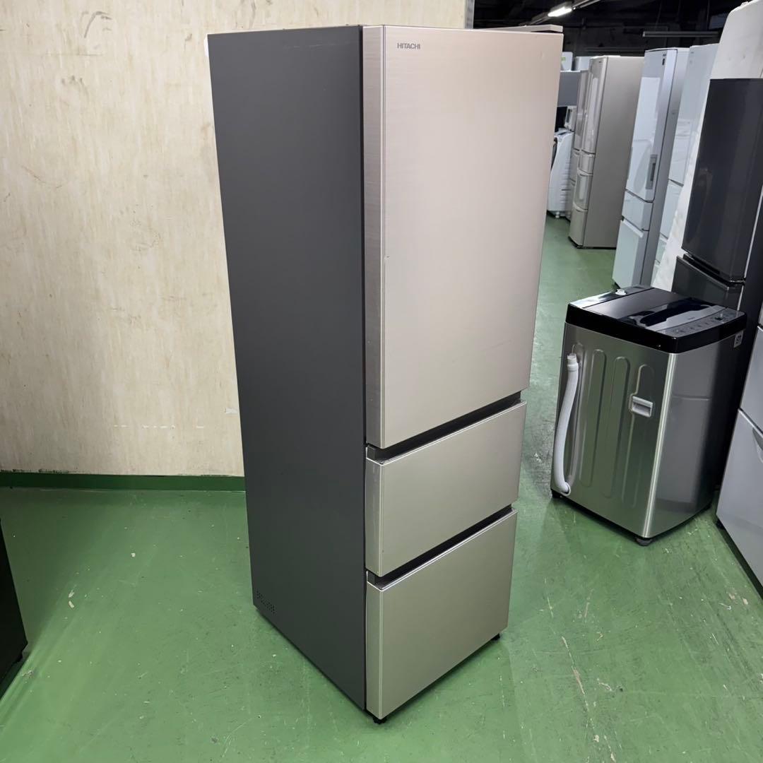 158 イチオシ！　冷蔵庫　大型　300L強　自動製氷機　右開き　美品　半年保証