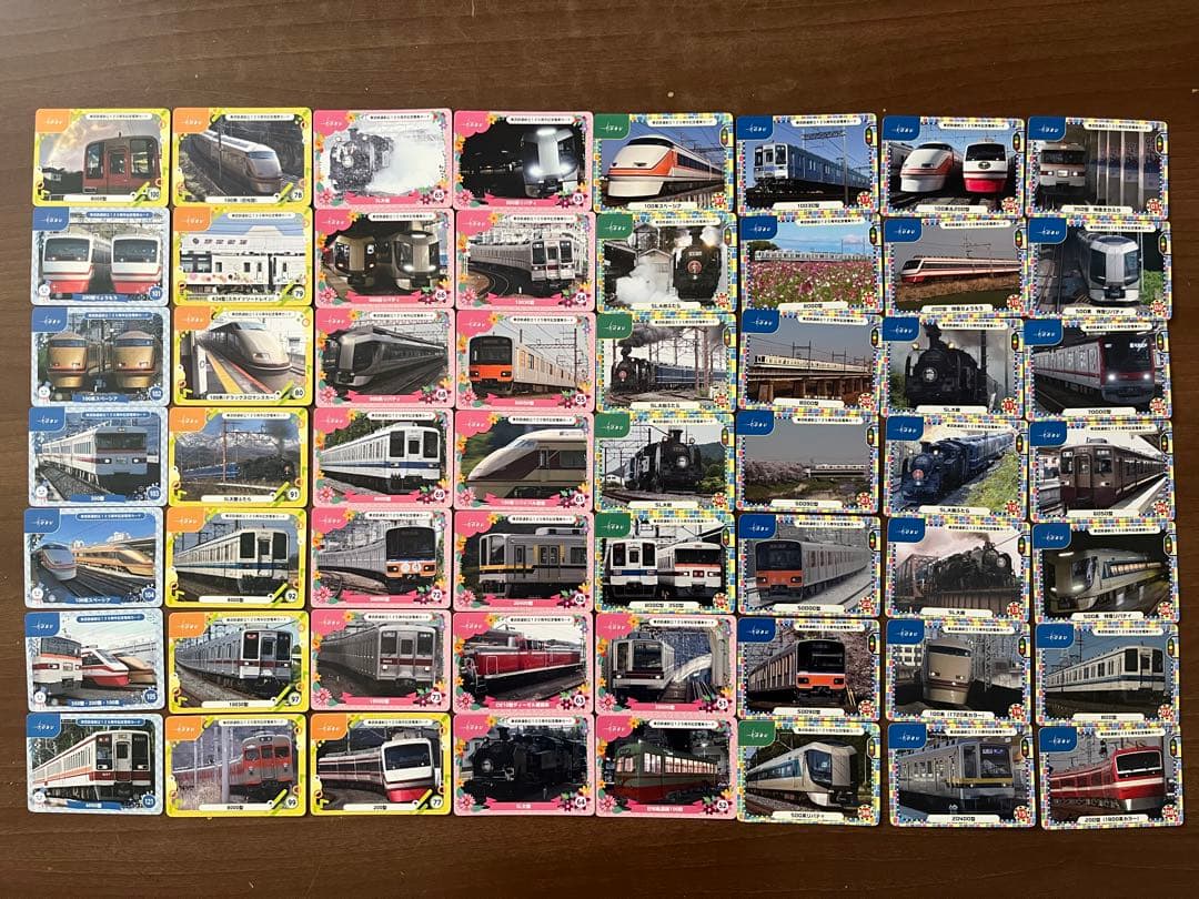 東武　電車　カード　コレクション　125周年　東武鉄道　バラ売り