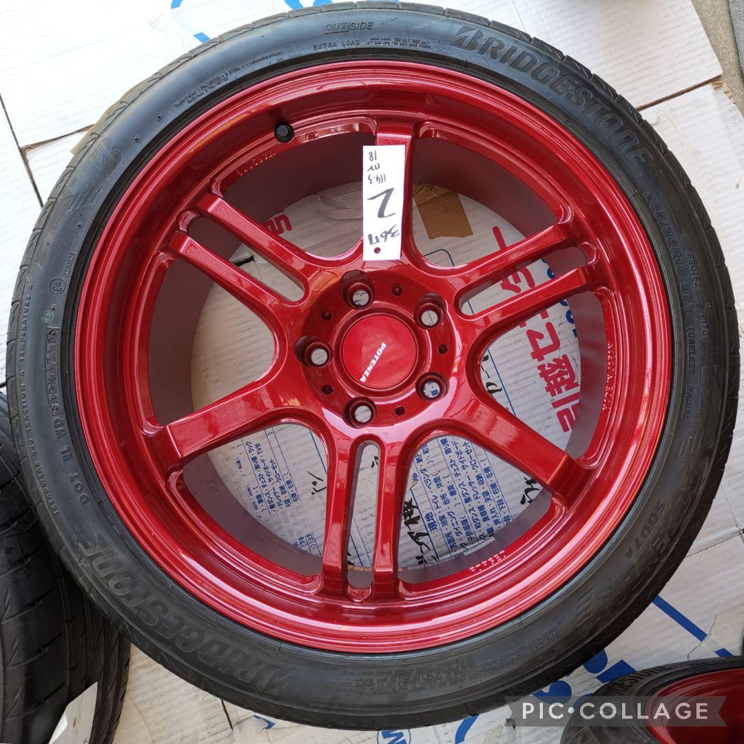 ブリヂストン ポテンザ RW006 希少 軽量 鍛造FORGED18インチ9.5