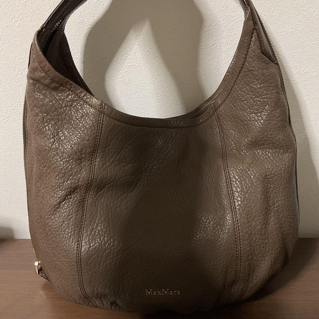 ☆開店セール☆ 使用数日 美品 マックスマーラ ミックスドレザー ハンドバッグ