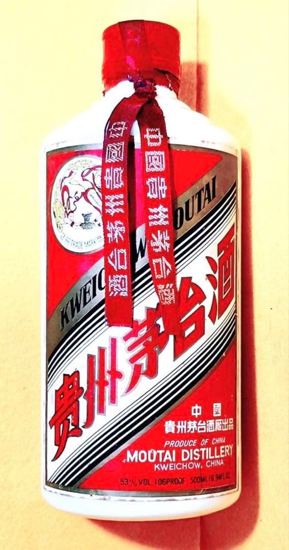 81年代MOUTAI中国酒茅台酒貴州マオタイ500mlアルコール53度天女ラベル