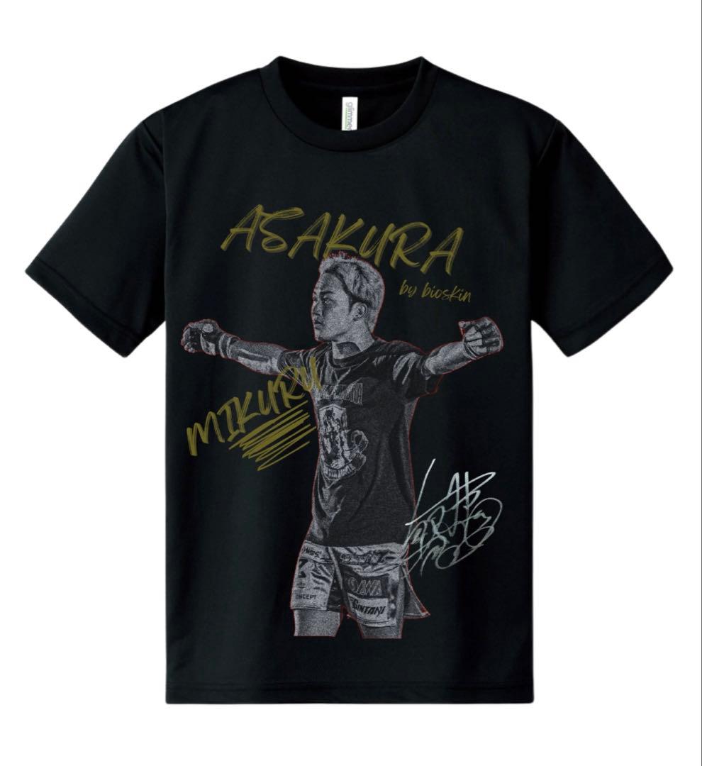 朝倉未来　直筆サイン入りプリントTシャツ　Mサイズ
