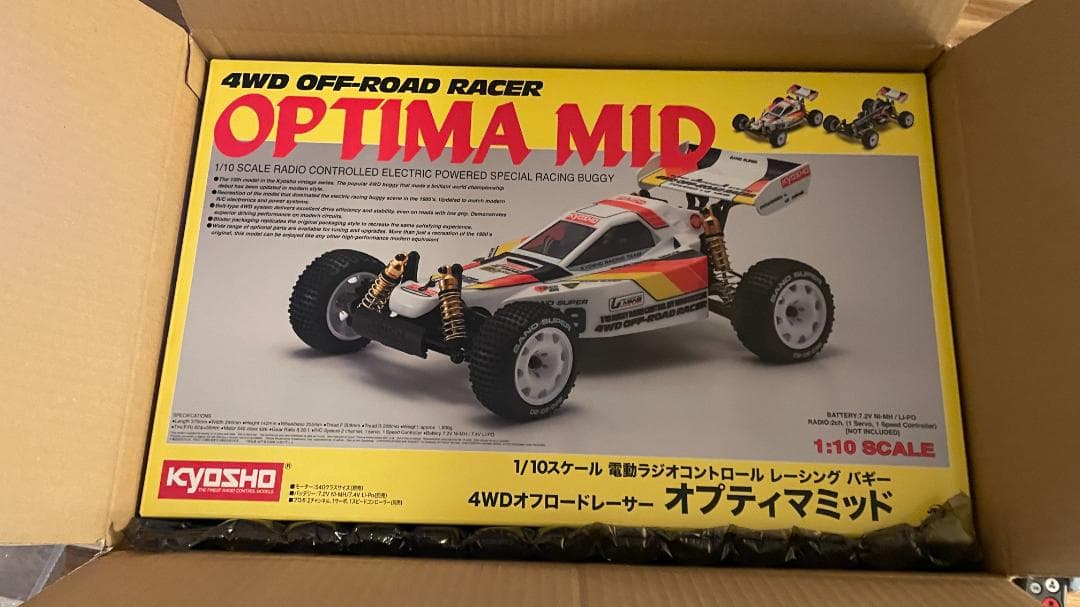 1/10 EP 4WD レーシングバギー オプティマミッド 30622 京商