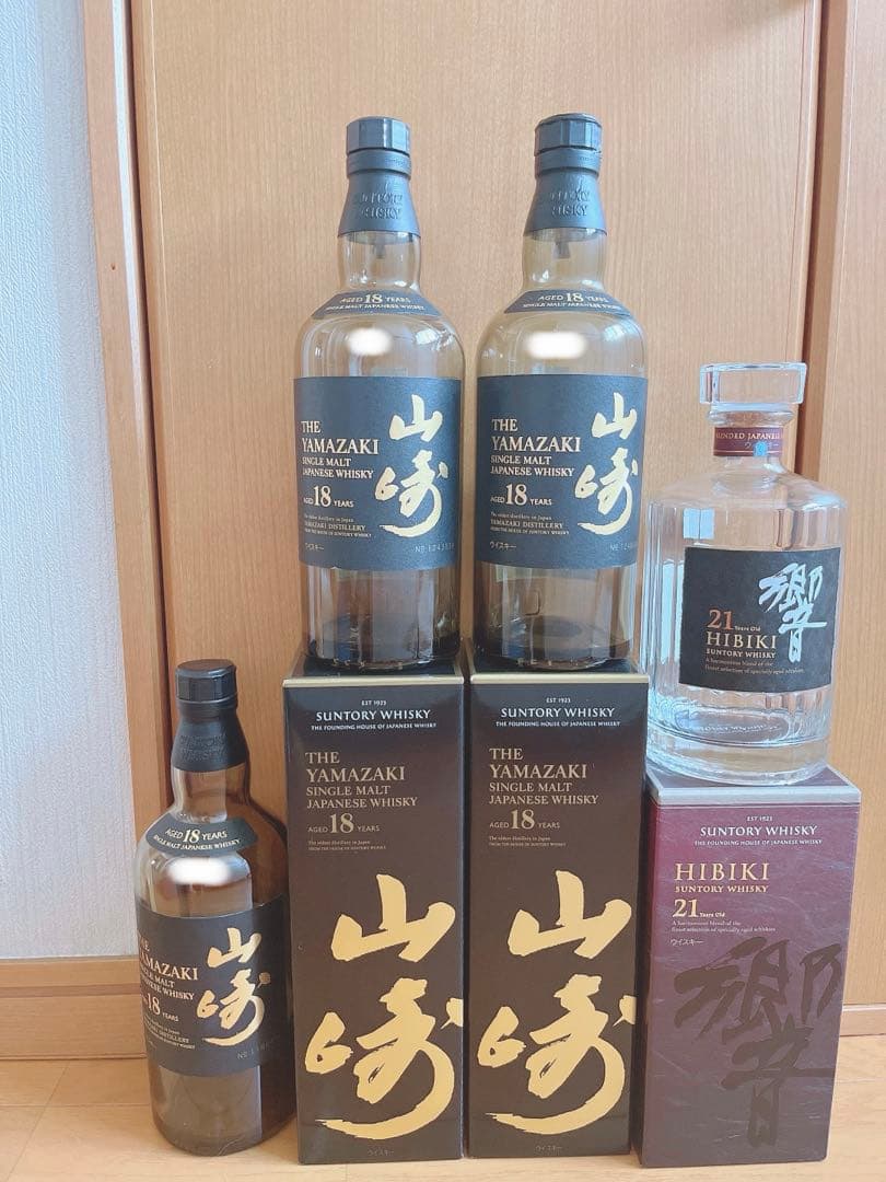 専用　山崎18年空瓶3本　空箱2本　響18年空箱&空瓶　セット