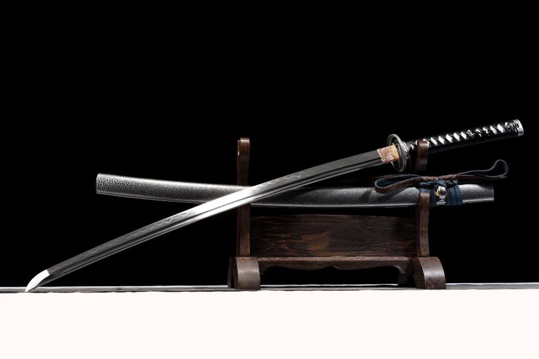 1244-武具 刀装具 日本刀　模造刀 居合刀 武士道 武蔵 鑑賞用 手鍛造打
