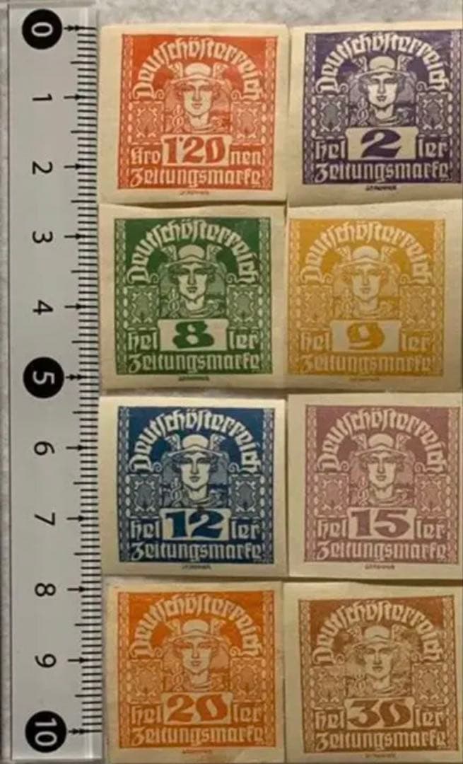 未使用品 世界の国々の切手 オーストリア 1910年〜 新聞切手 26種26枚