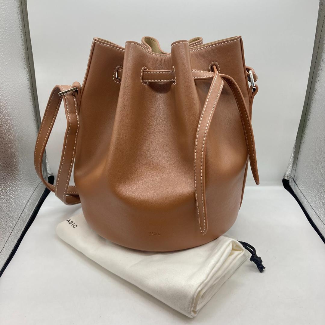 ▼美品　vasic CLUB MINI ショルダーバッグ　レザー　ブラウン