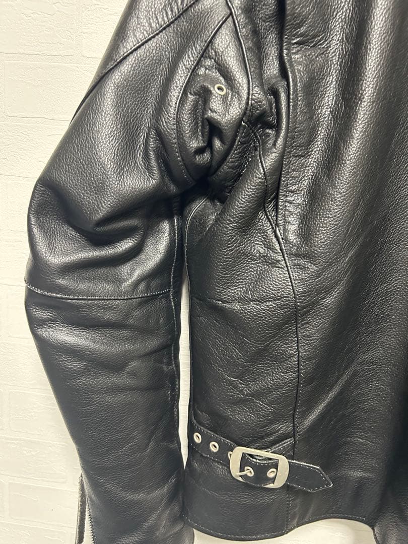 革ジャン　シングルライダース　黒