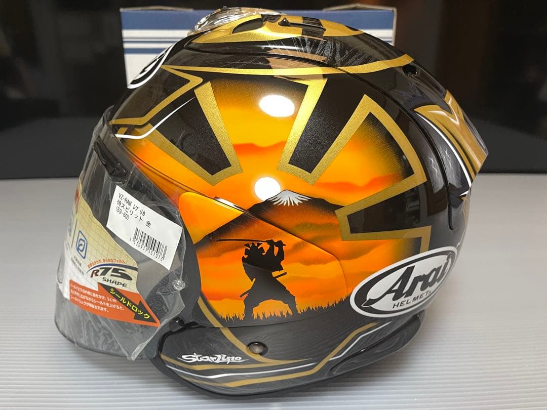 【希少】 Arai VZ-RAM 侍 ペドロサ Lサイズ 金 ジェットヘルメット