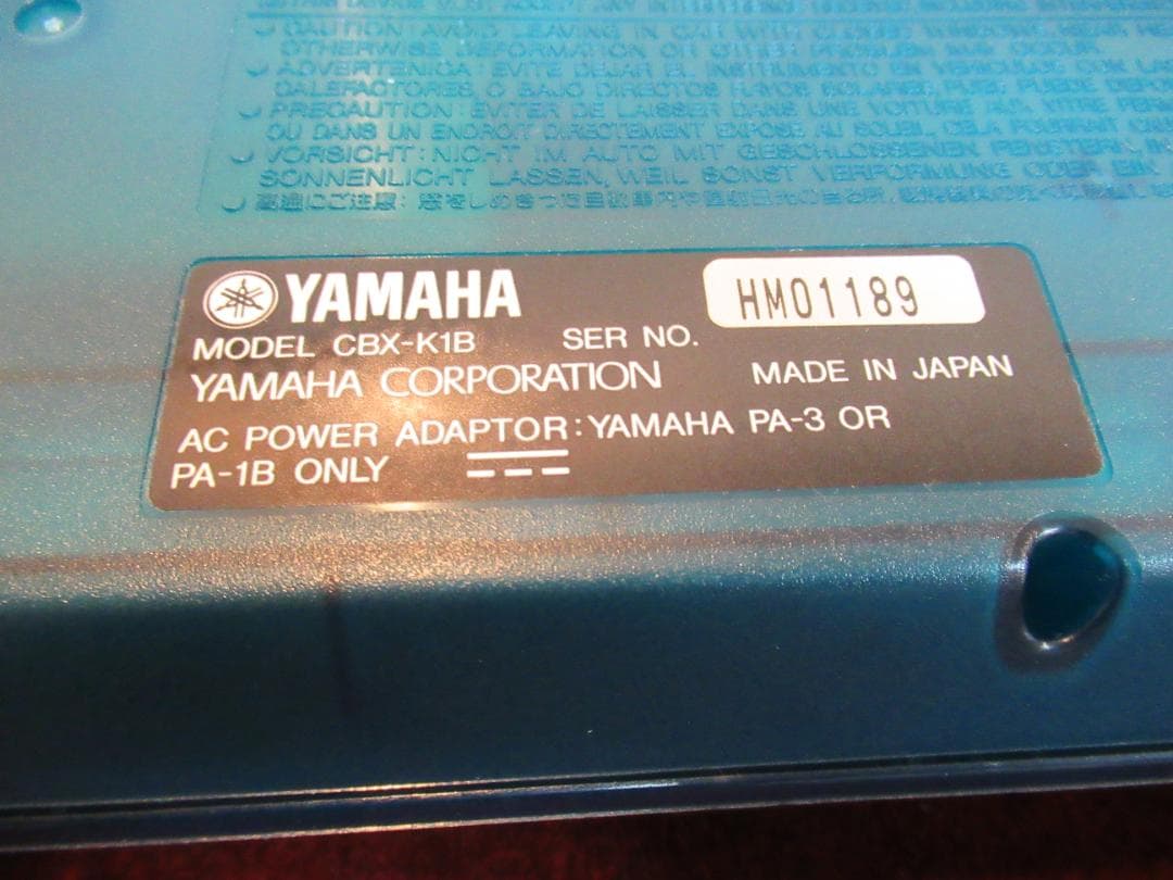 YAMAHA MIDIキーボード CBX-K1B　スケルトン