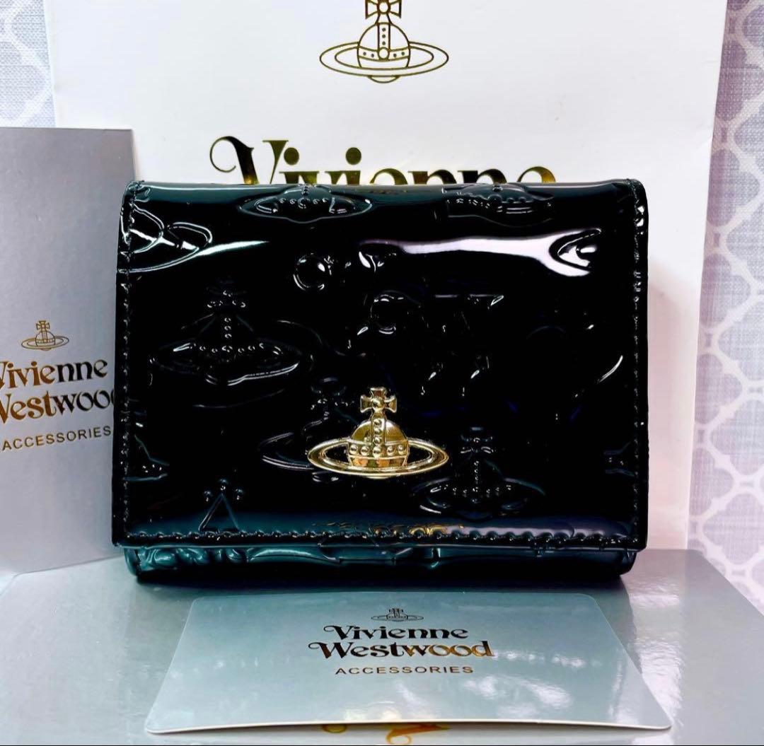 【大人気♡ショッパー付】新品 Vivienne Westwoodエナメルブラック