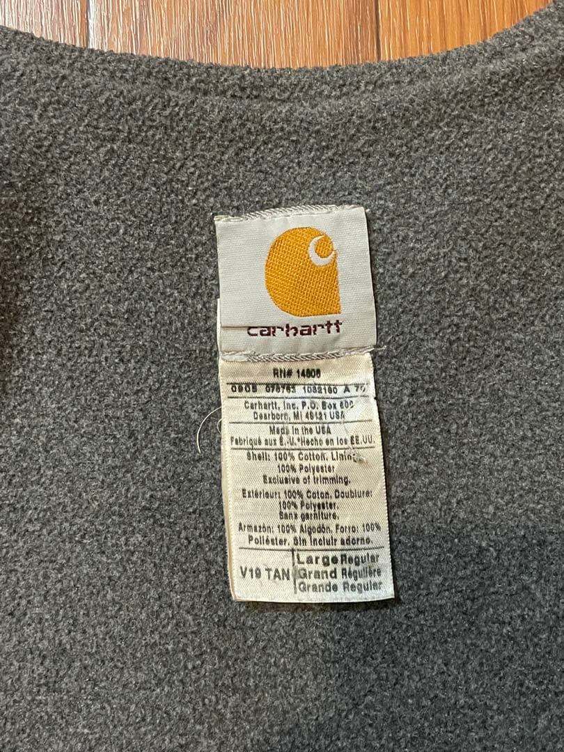 ビ*ン様 Carhartt ベージュ ダックベスト　MADE IN USA