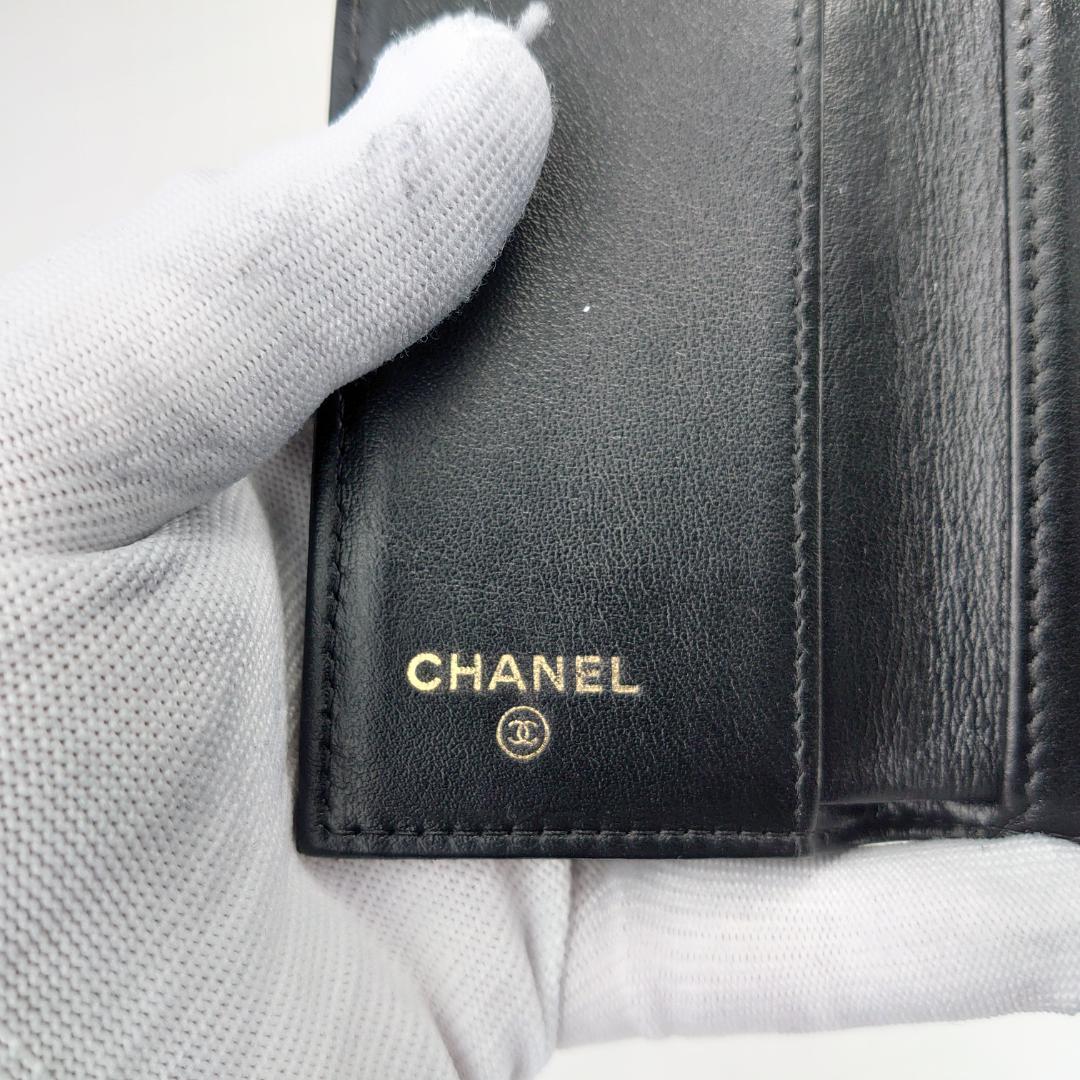 【めめ様用】シャネル　マトラッセ三つ折り　ナノ財布　【希少・カンボン柄】2197