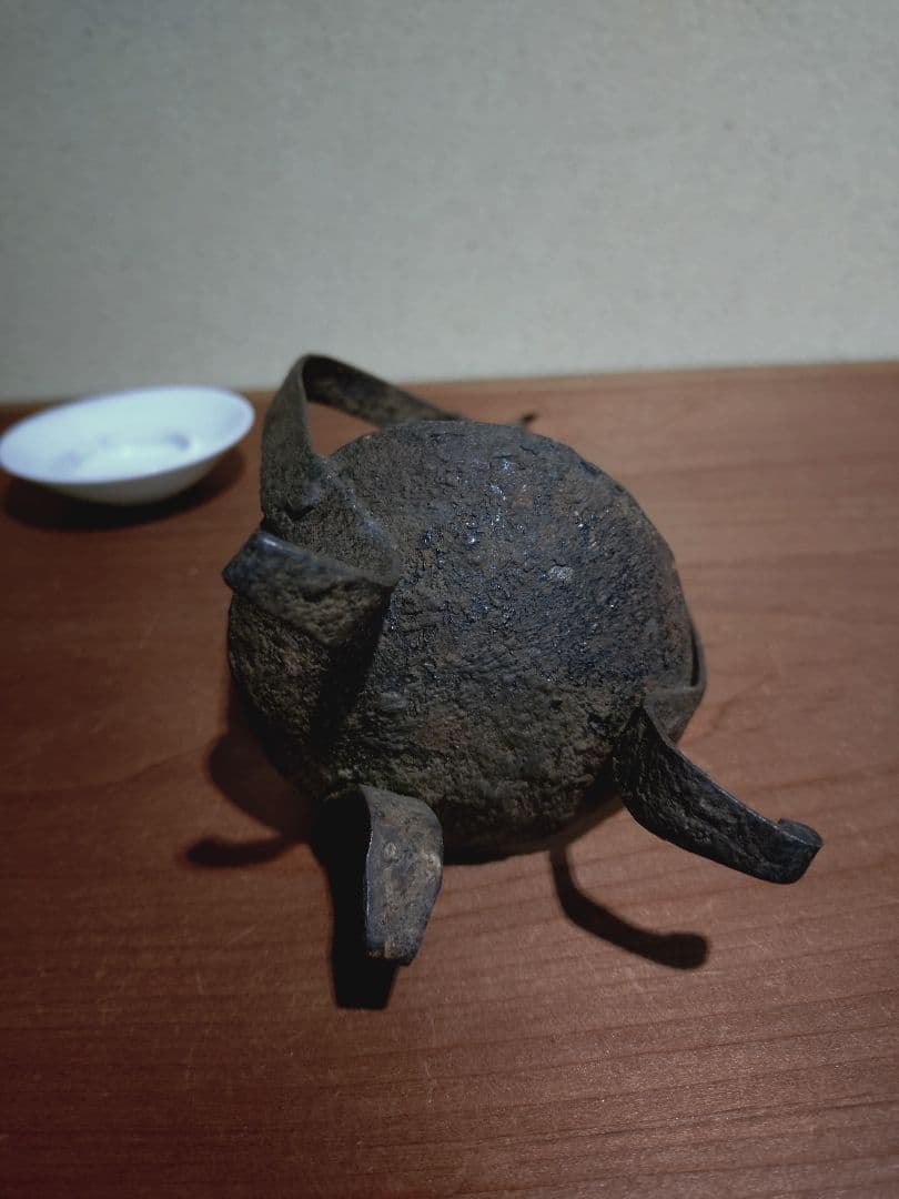 鉄製 吊るし灯火器 花器 花入れ 古道具 古民具 燭台 行燈 行火 灯明