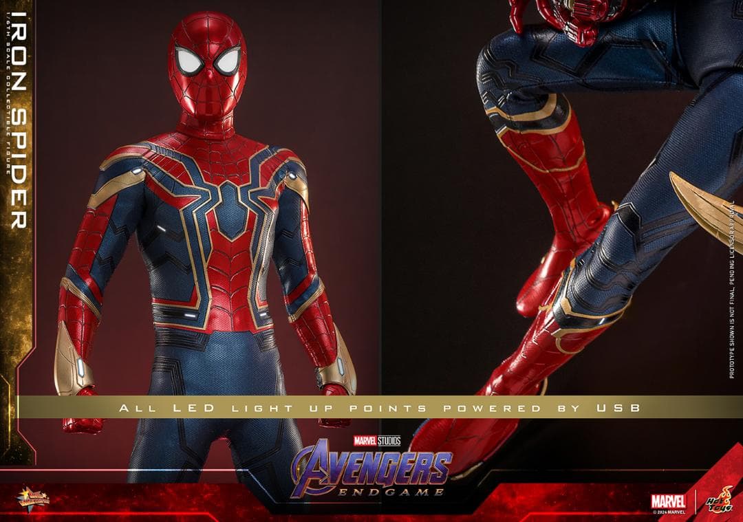 ホットトイズ 1/6 アベンジャーズ アイアン・スパイダー MMS761